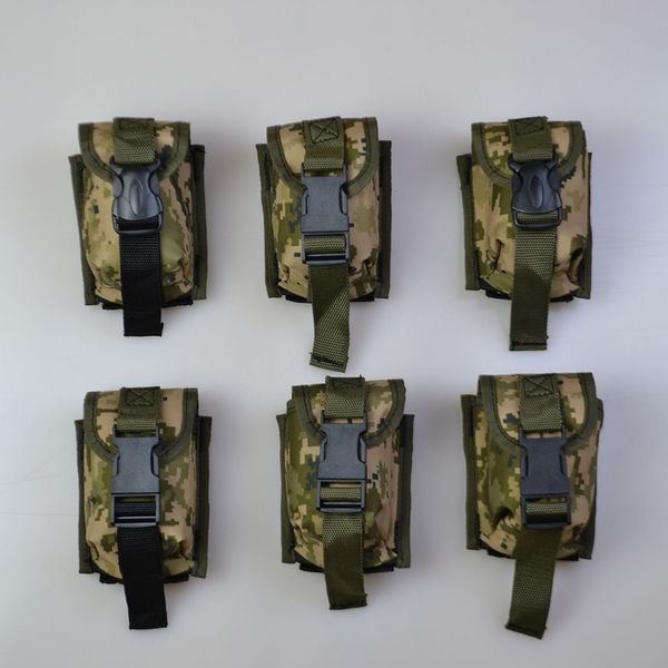Качественный Подсумок под гранату из кордуры пиксель MOLLE для гранаты тактический 00018285 фото