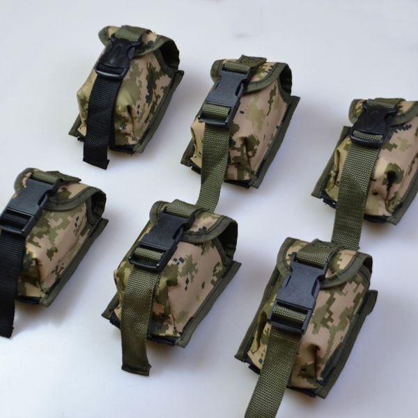 Качественный Подсумок под гранату из кордуры пиксель MOLLE для гранаты тактический 00018285 фото