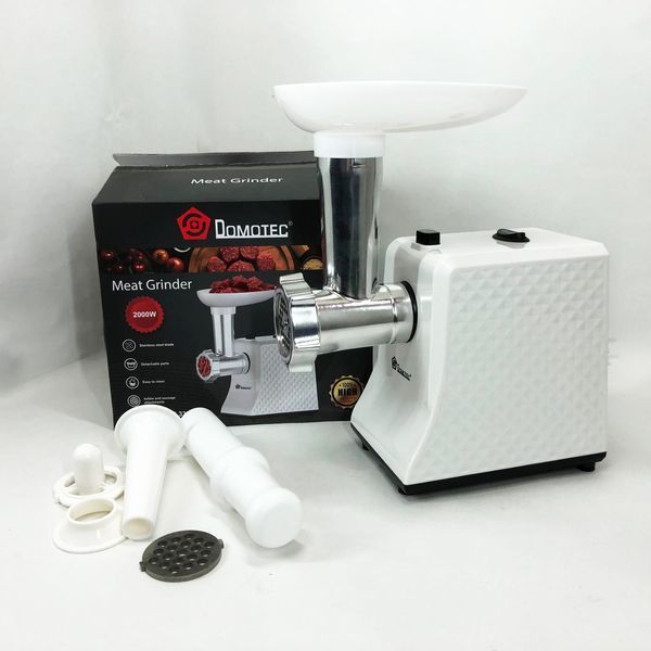 Электрическая Мясорубка Domotec R3391 2000W, Мощная компактная мясорубка для дома, Мясорубка 3 в 1 00019046 фото