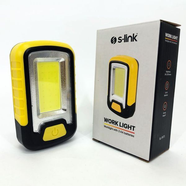Мини-прожектор S-link SL-F673 (работает на батарейках) с магнитом, светодиодный фонарь для кемпинга 00022874 фото