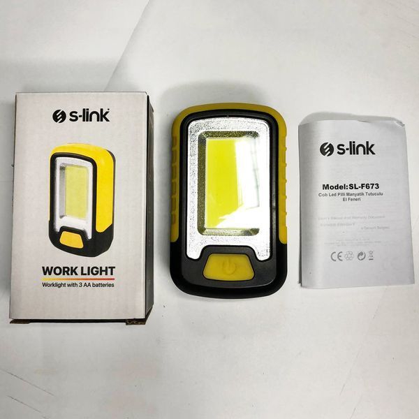 Мини-прожектор S-link SL-F673 (работает на батарейках) с магнитом, светодиодный фонарь для кемпинга 00022874 фото