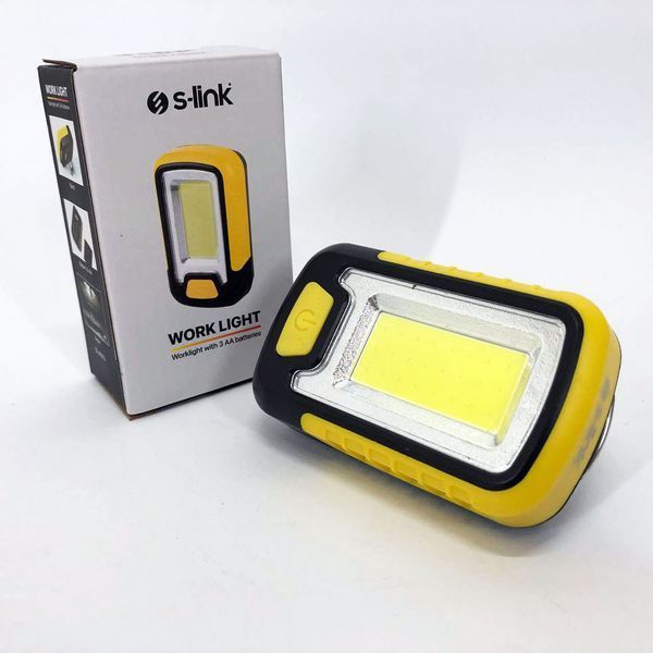 Мини-прожектор S-link SL-F673 (работает на батарейках) с магнитом, светодиодный фонарь для кемпинга 00022874 фото