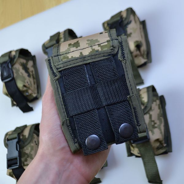 Качественный Подсумок под гранату из кордуры пиксель MOLLE для гранаты тактический 00018285 фото