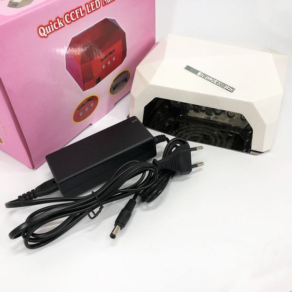 Сушилка для ногтей UV LAMP CCF+LED, Сушилка обычного ногтей, Портативная сушилка для ногтей. Цвет: белый 00014437 фото