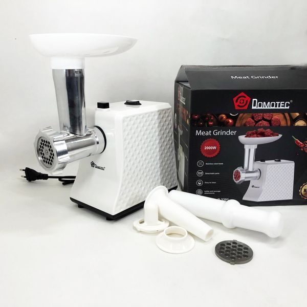 Электрическая Мясорубка Domotec R3391 2000W, Мощная компактная мясорубка для дома, Мясорубка 3 в 1 00019046 фото