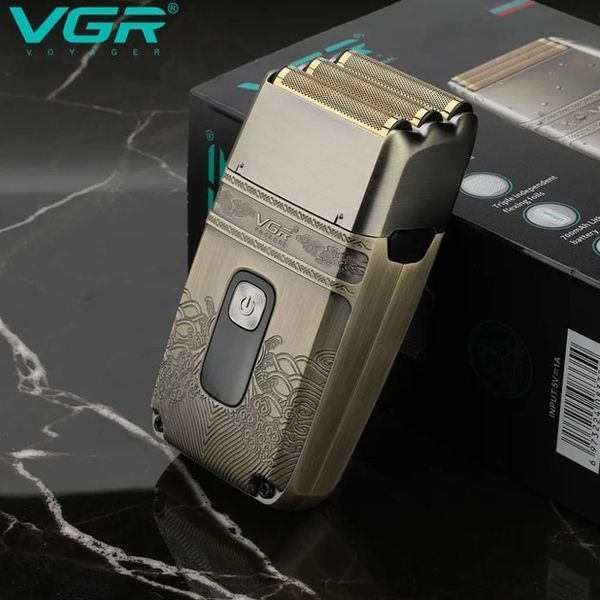 Профессиональная электробритва Шейвер VGR V-335 Shaver с тремя ножевыми блоками, бритва для бороды 00014370 фото