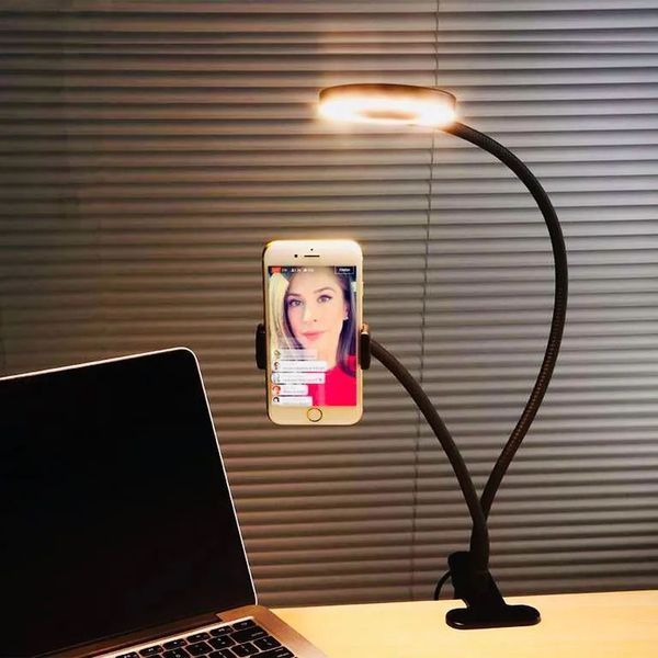 Набор блогера Professional Live Stream, светодиодная кольцевая лампа для селфи, Led лампа кольцевая 00022841 фото