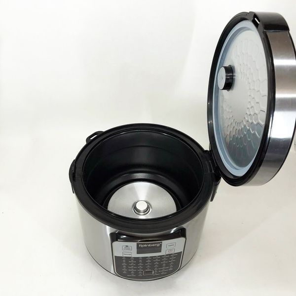 Мультиварка пароварка Rainberg RB-6209 45 програм 6л 1000W, Сенсорна мультиварка рисоварка 00020264 фото