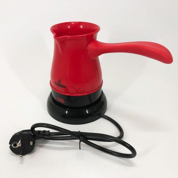 Турка электрическая кофеварка Crownberg CB-1564, электро кофеварка турка. Цвет: красный 00019694 фото