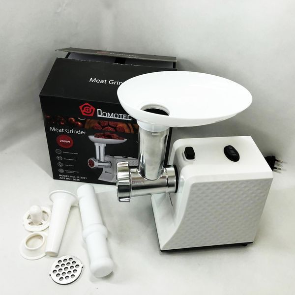Электрическая Мясорубка Domotec R3391 2000W, Мощная компактная мясорубка для дома, Мясорубка 3 в 1 00019046 фото