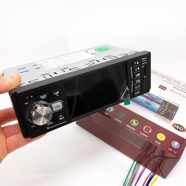 Автомагнитола MP5 4026UM с экраном 4.1 дюйма, AUX вход, Bluetooth, 1 DIN, магнитола в машину 00017063 фото