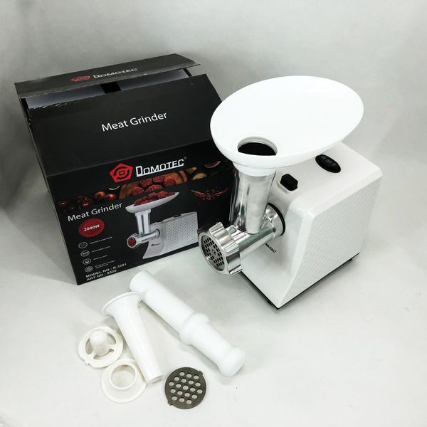 Электрическая Мясорубка Domotec R3391 2000W, Мощная компактная мясорубка для дома, Мясорубка 3 в 1 00019046 фото