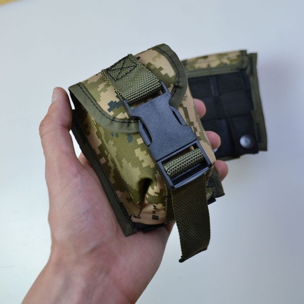 Качественный Подсумок под гранату из кордуры пиксель MOLLE для гранаты тактический 00018285 фото