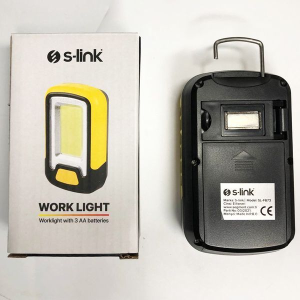 Мини-прожектор S-link SL-F673 (работает на батарейках) с магнитом, светодиодный фонарь для кемпинга 00022874 фото