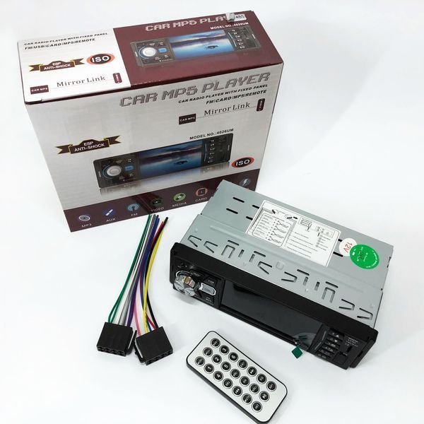 Автомагнитола MP5 4026UM с экраном 4.1 дюйма, AUX вход, Bluetooth, 1 DIN, магнитола в машину 00017063 фото