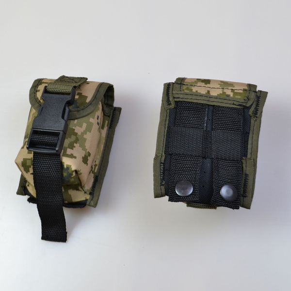 Качественный Подсумок под гранату из кордуры пиксель MOLLE для гранаты тактический 00018285 фото