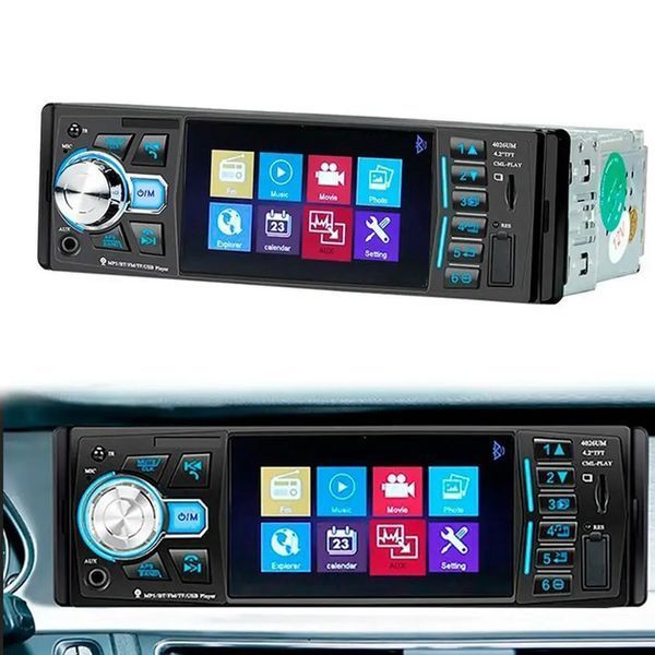 Автомагнитола MP5 4026UM с экраном 4.1 дюйма, AUX вход, Bluetooth, 1 DIN, магнитола в машину 00017063 фото