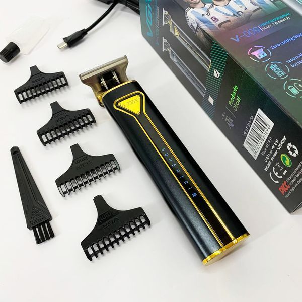 Профессиональная аккумуляторная машинка для стрижки VGR V-009 триммер для бороды и усов. Цвет: золотой 00014898 фото