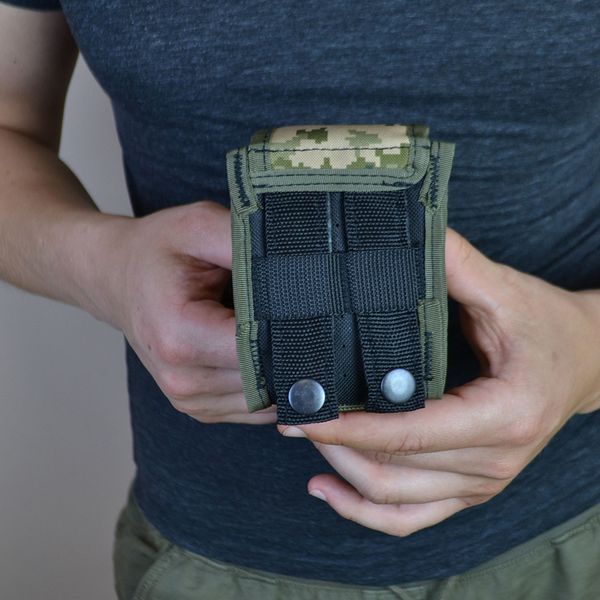 Качественный Подсумок под гранату из кордуры пиксель MOLLE для гранаты тактический 00018285 фото