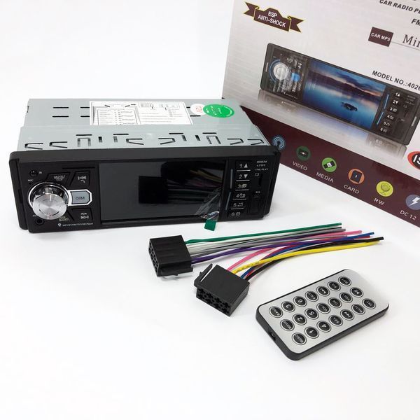 Автомагнитола MP5 4026UM с экраном 4.1 дюйма, AUX вход, Bluetooth, 1 DIN, магнитола в машину 00017063 фото