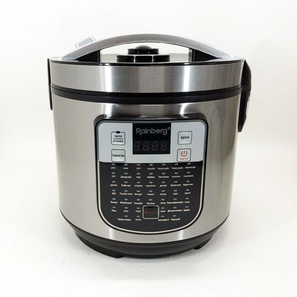 Мультиварка пароварка Rainberg RB-6209 45 програм 6л 1000W, Сенсорна мультиварка рисоварка 00020264 фото