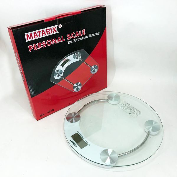 Весы напольные электронные MATARIX MX-451A 180 кг круглые, весы для взвешивания людей 00013475 фото
