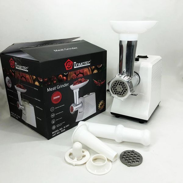 Электрическая Мясорубка Domotec R3391 2000W, Мощная компактная мясорубка для дома, Мясорубка 3 в 1 00019046 фото