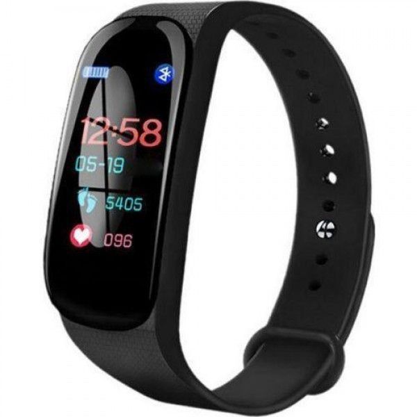 Фитнес браслет Smart Watch M5 Band Classic Black смарт часы-трекер. Цвет: черный 00022133 фото
