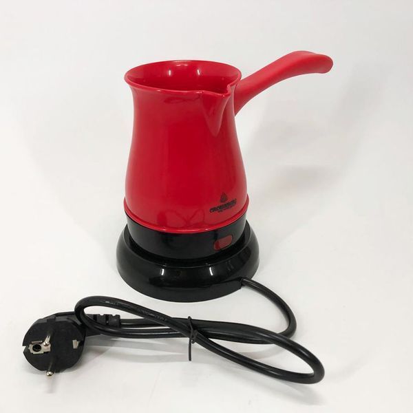 Турка электрическая кофеварка Crownberg CB-1564, электро кофеварка турка. Цвет: красный 00019694 фото