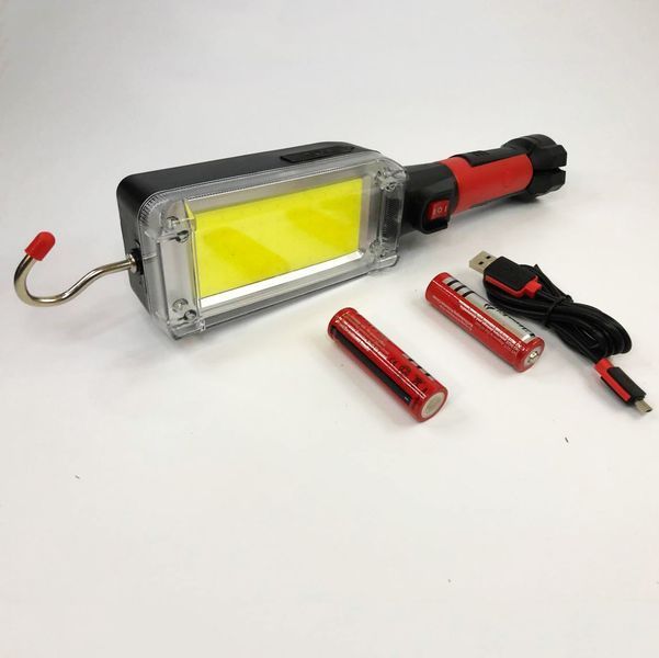 Кемпинговый фонарь с крюком и магнитом держателем 7628 ZJ-8859-COB-2 700Lm и зарядка micro USB 00023502 фото