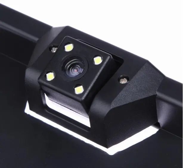 Камера заднего вида в авто номерной рамке с 4 LED подсветкой Black 00017163 фото