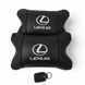 Набор автоподушек Lexus кожа Италия+ подарок, Автоподушки Лексус с вышивкой 00017070 фото 3