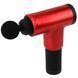 Аккумуляторный массажер fascial gun kh-320 портативный ручной ударный мышечный пистолет 4 насадки красный 00015512 фото 5