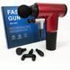 Аккумуляторный массажер fascial gun kh-320 портативный ручной ударный мышечный пистолет 4 насадки красный 00015512 фото 18