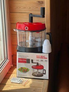 Овочерізка кухонний подрібнювач BIG MAC Hand cranked vegetable slicer AND LY-974 00020574 фото