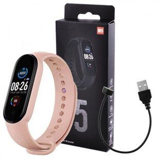 Смарт браслет M5 Smart Bracelet Фитнес трекер Watch Bluetooth. Цвет: розовый 00022023 фото