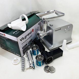 М'ясорубка VILgrand V221-PMG. Колір: срібний 00020193 фото