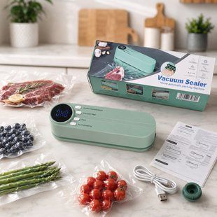 Акумуляторний вакуумний пакувальник Vacuum Sealer VEN-1534 фото