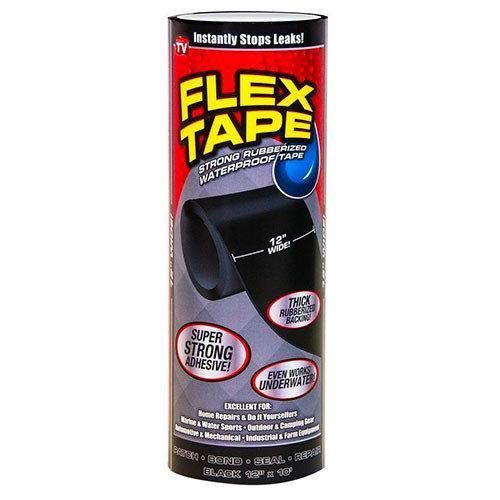 Водонепроницаемая изоляционная сверхпрочная скотч-лента Flex Tape 30 см 00012536 фото