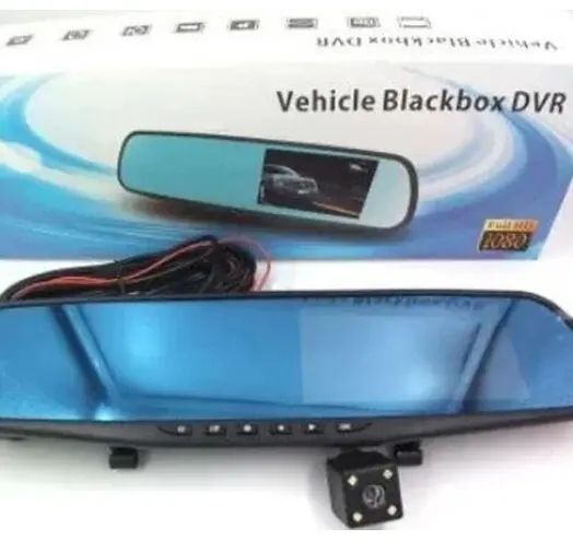 Автомобильный регистратор-зеркало Blaсkbox DVR AK47 с камерой заднего вида 00017164 фото