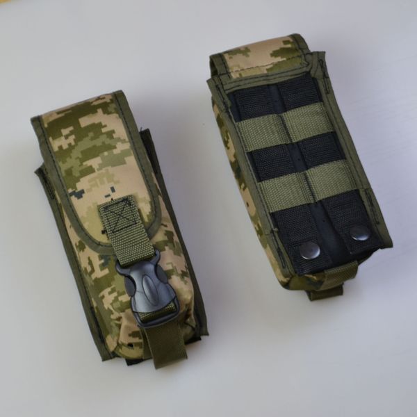 Подсумок на 2 магазина двойной из кордуры пиксель MOLLE тактический 00018286 фото