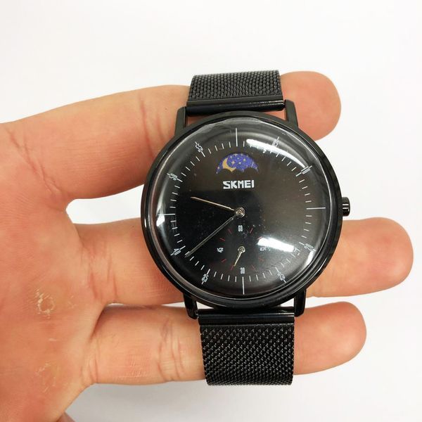 Часы наручные мужские SKMEI 9245BK, мужские часы стильные часы на руку, оригинальные мужские часы 00022106 фото
