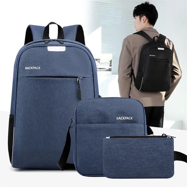 Универсальный набор рюкзак + сумка + кошелек BACK-PACK 3в1 Черный 00018401 фото
