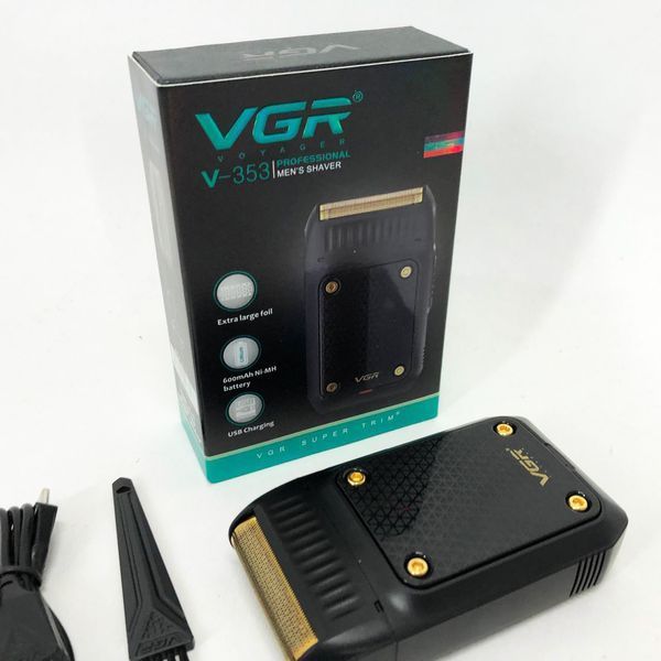 Електробритва чоловіча VGR V-353 професійна бритва шейвер для сухого гоління тример. Колір: чорний 00014371 фото