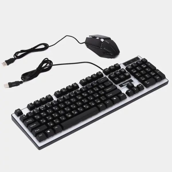 Игровая клавиатура и мышка Hoco GM11 с подсветкой RGB 00018208 фото