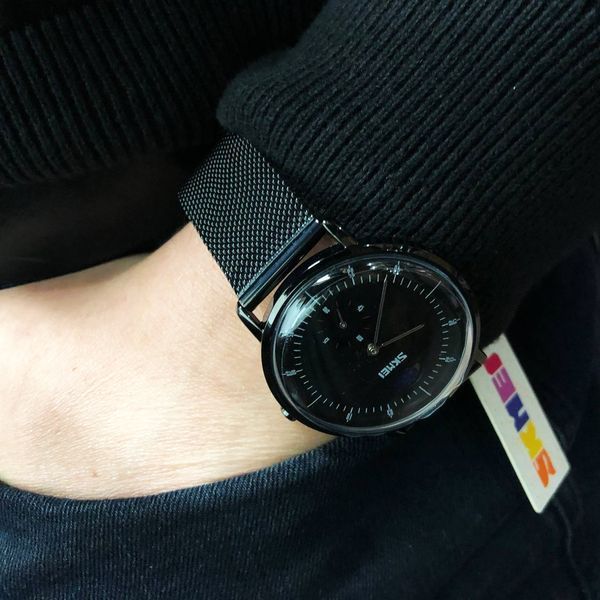 Часы наручные мужские SKMEI 9245BK, мужские часы стильные часы на руку, оригинальные мужские часы 00022106 фото