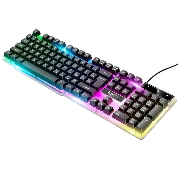 Игровая клавиатура и мышка Hoco GM11 с подсветкой RGB 00018208 фото