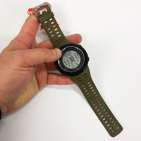 Часы наручные мужские SKMEI 2070AGWT ARMY GREEN, армейские часы противоударные. Цвет: зеленый 00022130 фото