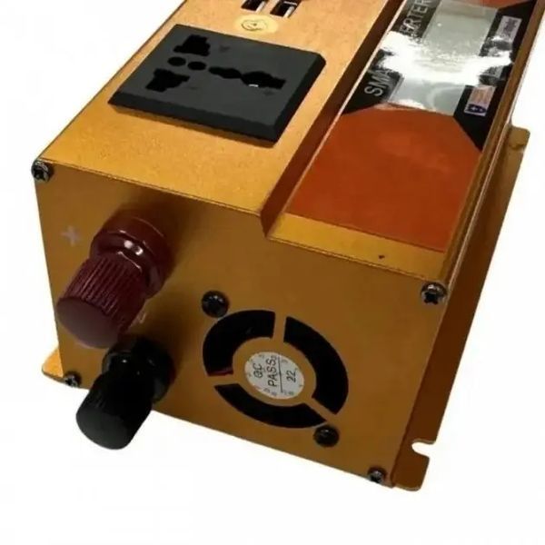 Перетворювач Інвертор 1000W 12V/24V + LCD, золотий 00018010 фото