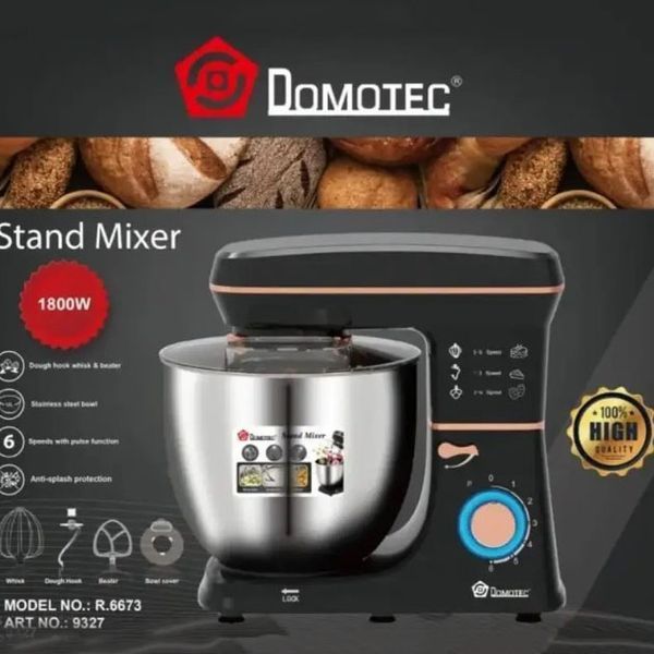 Настольный миксер-тестомес планетарный Domotec R 6673 12 л, Планетарный комбайн Стационарный для дома 00019068 фото